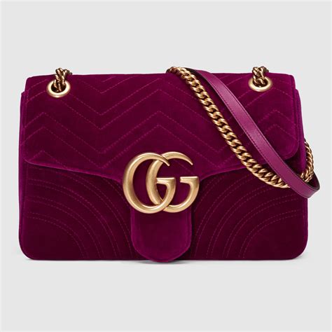 gucci gg marmont red|Gucci Marmont red velvet medium.